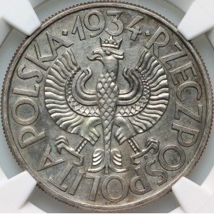 II RP, 10 zlotych 1934, Warsaw, Klamry, PRÓBA