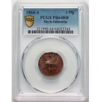 Germany, Mecklenburg-Schwerin, Frederick Francis II, 3 Pfennig 1864 A, Berlin, PROOF
