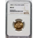 Finland, Alexander II, 20 Mark 1880 S, Helsinki