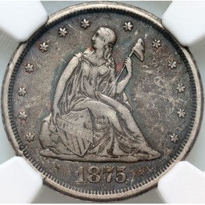 United States of America, 20 Cents 1875 CC, Carson City