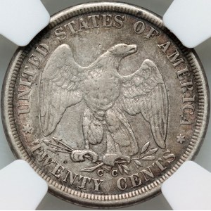 United States of America, 20 Cents 1875 CC, Carson City