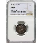 United States of America, 20 Cents 1875 CC, Carson City