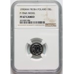 Third Republic, 10 groszy 1990, SAMPLE, nickel