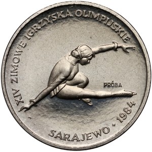 People's Republic of Poland, 200 zlotych 1984, XIV Olympic Winter Games - Sarajevo 1984, SAMPLE, nickel