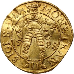 Hungary, Transylvania, Sigismund Bathory, Dukat 1586, Hermannstadt