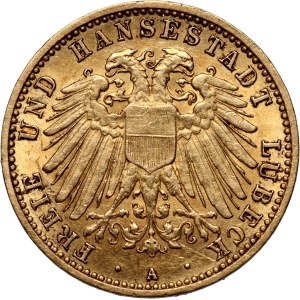 Germany, Lübeck, 10 Marks 1905 A, Berlin