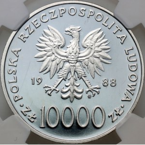 People's Republic of Poland, 10000 gold 1988, John Paul II - X years of the Pontificate
