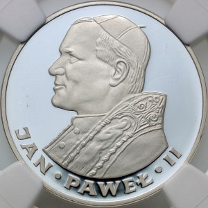 PRL, 100 zloty 1982, Valcambi, Jean-Paul II, timbre miroir