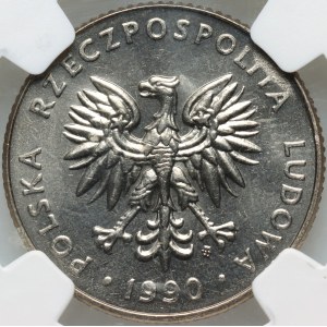 PRL, 20 zloty 1990, DESTRUKT