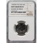 PRL, 20 zloty 1990, DESTRUKT