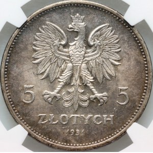 II RP, 5 zlotys 1931, Warsaw, Nike