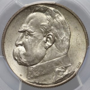 II RP, 5 zloty 1934, Varsavia, Józef Piłsudski, Aquila Strzelecki