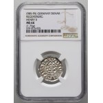 Germany, Bayern, Heinrich II der Zänker 985-995, Denar, Regensburg, mintmaster ECCO