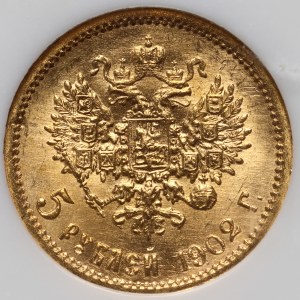Russie, Nicolas II, 5 roubles 1902 (АР), Saint-Pétersbourg