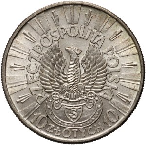 II RP, 10 zloty 1934, Varsavia, Józef Piłsudski, Aquila Strzelecki