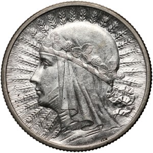 II RP, 2 zlote 1933, Warsaw, Head of a Woman