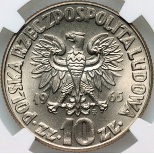 PRL, 10 złotych 1965, Mikołaj Kopernik, DUCH
