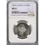 Austria, Franz Joseph I, Florin 1859 A, Vienna