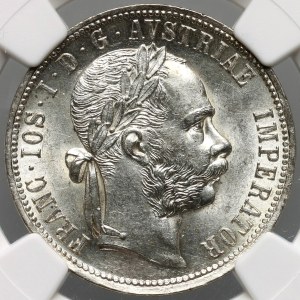 Austria, Franz Joseph I, Florin 1888, Vienna