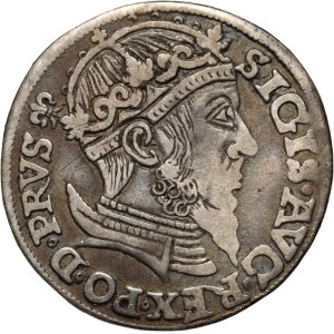 Zygmunt II August, trojak 1557, Gdańsk