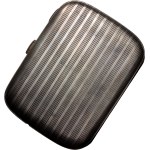 Silver cigarette case from 1916, monogrammed P£, with gold inscription and dedication