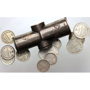 Russia, silver coin organizer/cash box, coins included