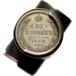 Russia, silver coin organizer/cash box, coins included