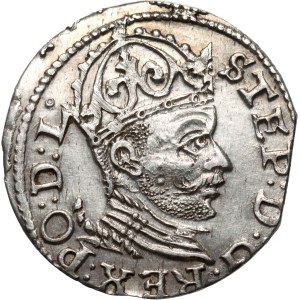 Stefan Batory, trojak 1585, Ryga