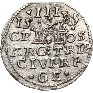 Stefan Batory, trojak 1585, Ryga