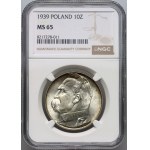 II RP, 10 zlotych 1939, Warsaw, Jozef Pilsudski