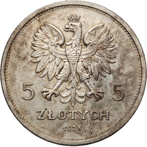 II RP, 5 zlotych 1928, Warsaw, Nike
