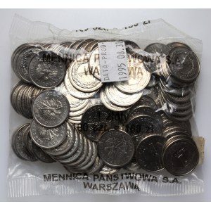 III RP, 100 x 1 zlotý 1995, bankové vrecko