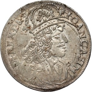 Jean II Casimir, six pence 1657, Cracovie