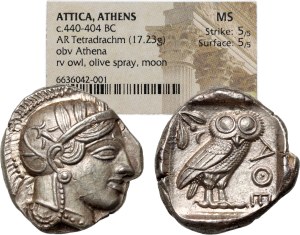 Greece, Attica, Athens, Tetradrachm 440-404 BC