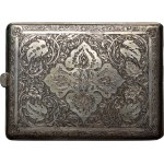 PSZnZ, Tehran, engraved cigarette case with floral ornament and birds