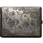 PSZnZ, Tehran, engraved cigarette case with floral ornament and birds