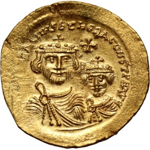 Byzantine Empire, Heraclius and Heraclius Constantine 610-641, Solidus, Constantinople