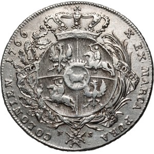 Stanisław August Poniatowski, talar 1766 FS, Warszawa, Zbrojarz