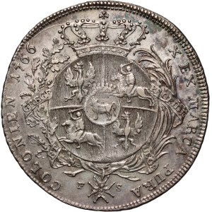 Stanislaw August Poniatowski, 1766 FS thaler, Warsaw, Armourer