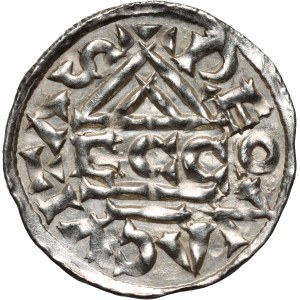 Germany, Bayern, Heinrich IV 1002-1009, Denar, Regensburg, mintmaster ECCO