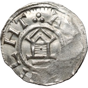 Germany, Saxony, Otto III 983-1002, Denar, AMEN type