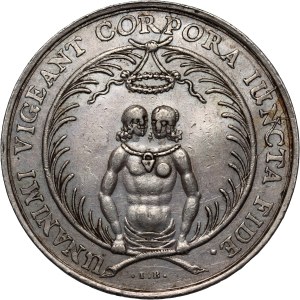 Slesia, XVII secolo, medaglia nuziale, Wrocław