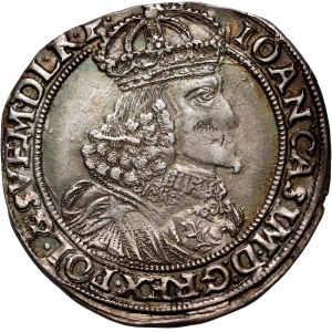 John II Casimir, ort 1653 AT, Poznań, oval shield