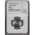 PRL, 1 zloty 1975, senza segno di zecca