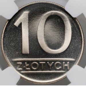 PRL, 10 zlotych 1988, Warsaw, mirror stamp (Proof)