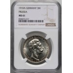 Germany, Prussia, Wilhelm II, 3 Mark 1910 A, Berlin