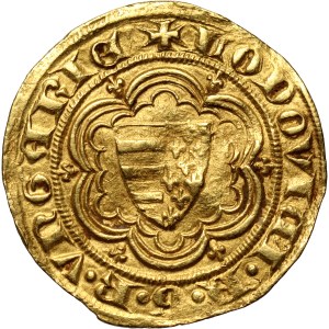 Louis I of Hungary 1342-1382, goldgulden, Buda