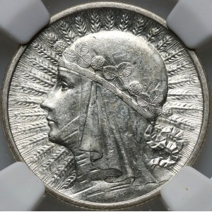 II RP, 2 zlote 1933, Warsaw, Head of a Woman