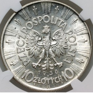 II RP, 10 zlotych 1936, Warsaw, Józef Piłsudski