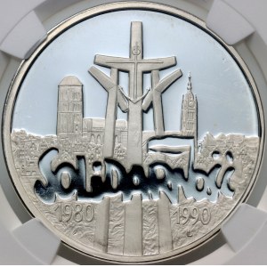 III RP, 100000 złotych 1990, Solidarność, Typ D